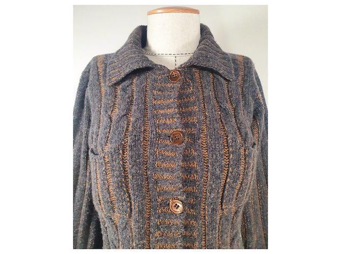 Autre Marque Strickjacke Maria of Repabianca Seide Kaschmir Wolle Mehrfarben - Ansicht 2