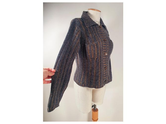 Autre Marque Strickjacke Maria of Repabianca Seide Kaschmir Wolle Mehrfarben - Ansicht 3