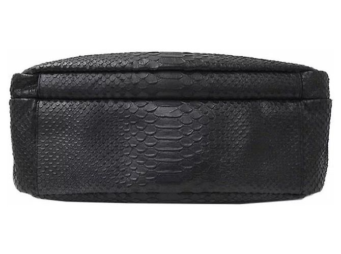 Sac Saint Laurent sac bandoulière homme python châle Noir - vue 3