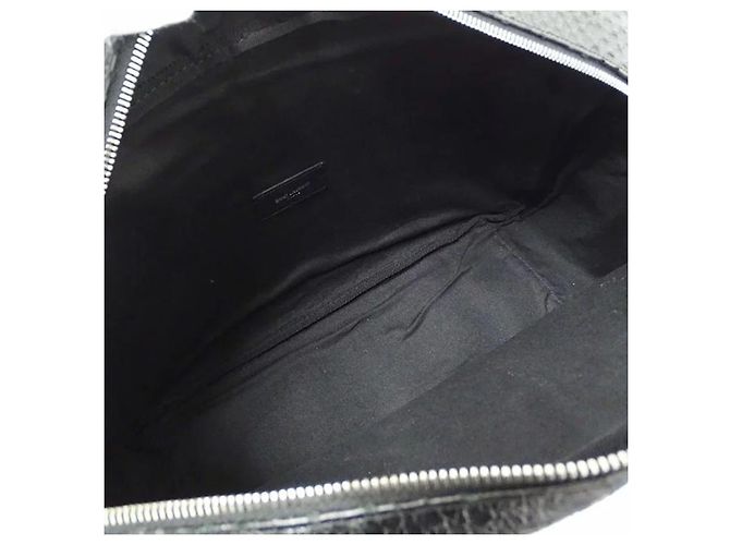 Sac Saint Laurent sac bandoulière homme python châle Noir - vue 5
