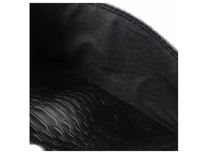Sac Saint Laurent sac bandoulière homme python châle Noir - vue 8