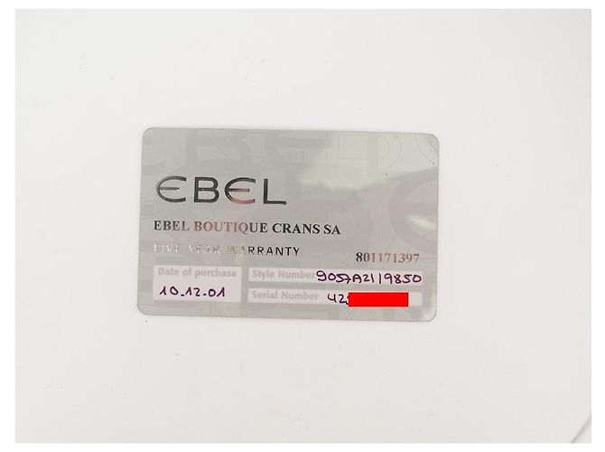 RELÓGIO EBEL BELUGA 9057NO21 26 RELÓGIO DE AÇO PALÁDIO MM QUARTZO DIAMANTE - vista 14