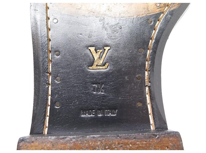 SCARPE DERBY LOUIS VUITTON 7.5 41.5 Scarpe in pelle nera Nero - vista 4