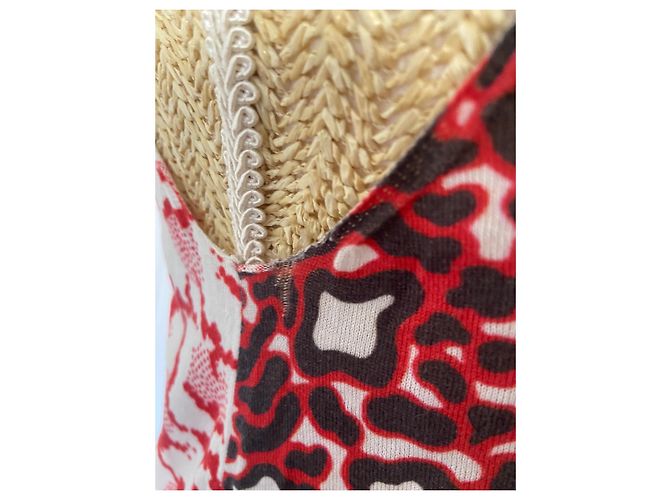 Stella Mc Cartney Stella McCartney Camiseta Sin Mangas de Algodón Negro Blanco Rojo Roja - vista 5