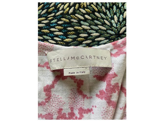 Stella Mc Cartney Stella McCartney Camiseta Sin Mangas de Algodón Negro Blanco Rojo Roja - vista 7