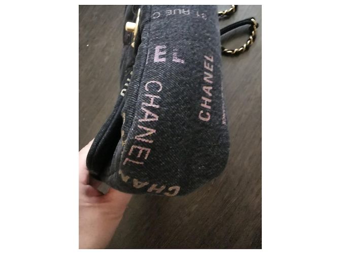 Timeless Chanel Bolso de mezclilla Negro - vista 3