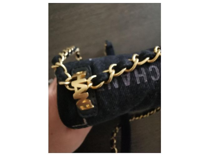 Timeless Chanel Bolso de mezclilla Negro - vista 6