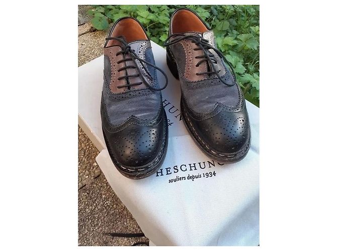 Scarpe Heschung in pelle nere Nero - vista 3