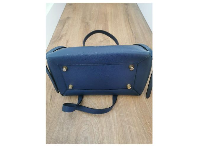 Belt Bag Mini borsa Céline Belt navy in pelle di vitello Blu navy - vista 4
