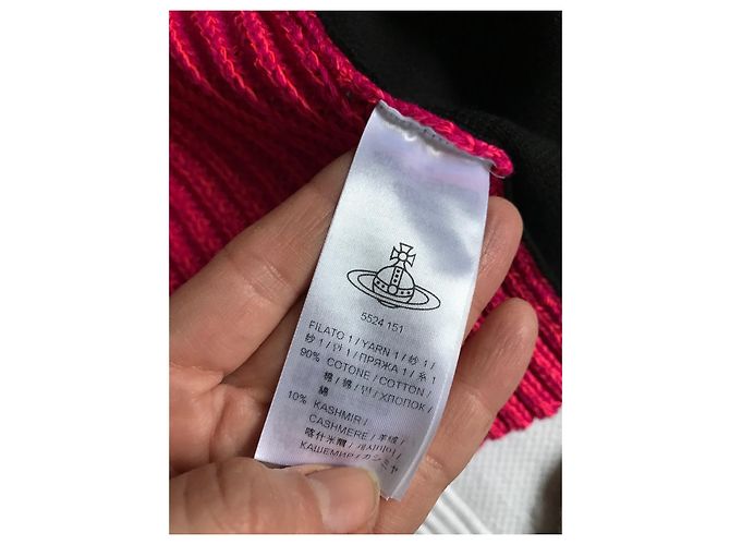 Vivienne Westwood Asymmetrische Strickjacke Baumwolle Kaschmir 36 Mehrfarben - Ansicht 6