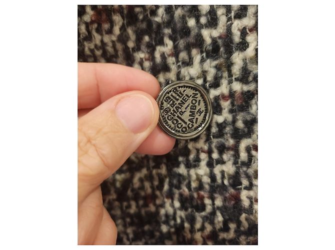 Chanel coat Black Eggshell Prune - view 7