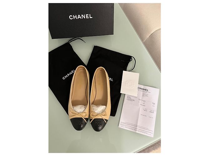 Chanel Ballerine Beige - vista 2