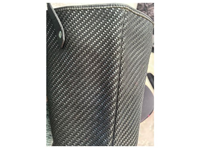 Borsa Hermès Ahmedabad PM nera in pelle e corda Nero - vista 8