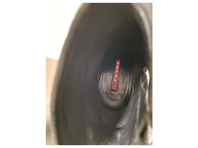 Botines Prada de piel negra Negro - vista 5