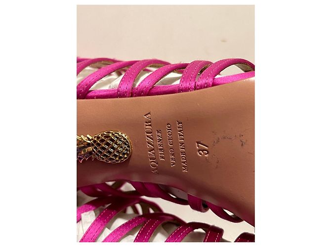 Aquazzura Elophe rosa Käfig- oder Gladiatorensandalen Pink - Ansicht 4