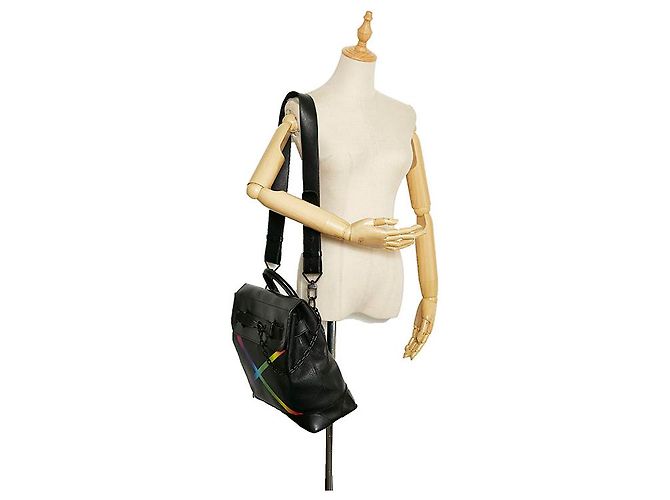 Louis Vuitton Taiga Piroscafo Arcobaleno PM M30339 Nero - vista 12