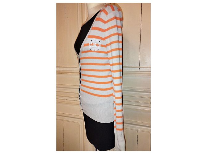 Jean Paul Gaultier GAULTIER JEAN PAUL WESTE PULLOVER BAYADERE TS OR 34/38 Beige - Ansicht 8