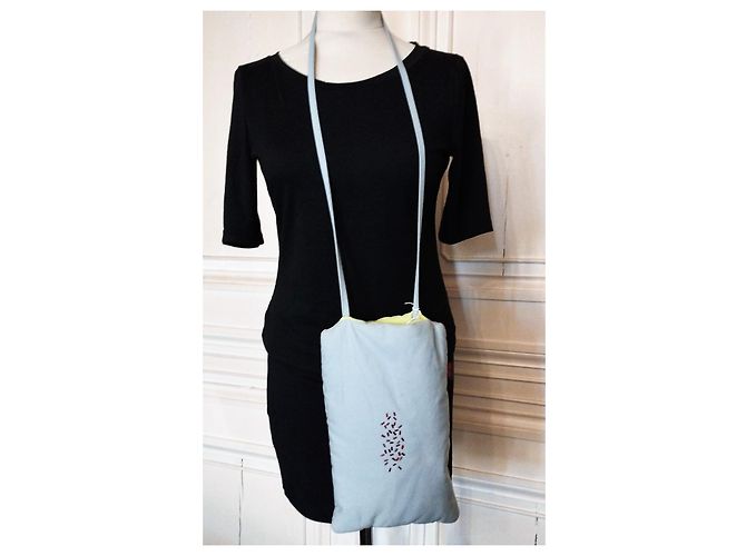 KENZO BORSA CUSCINO / CUSCINO DA VIAGGIO / LINEA LINGERIE CABOCHON GRIGIO CHIARO - vista 2