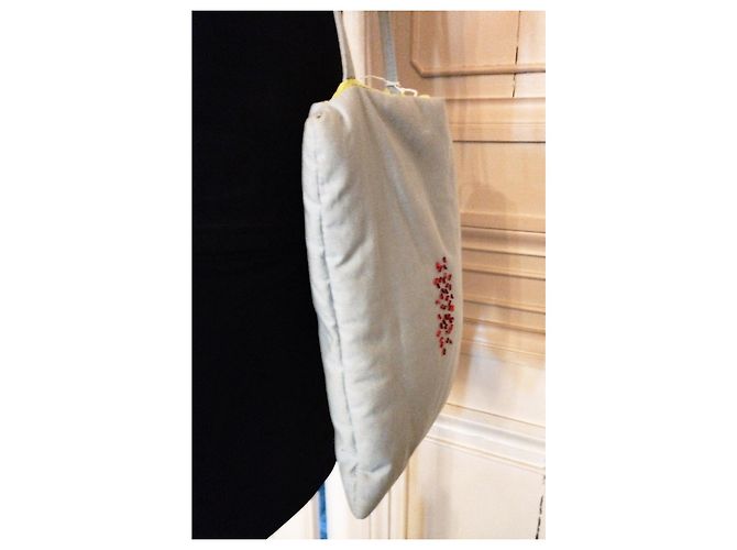 KENZO BORSA CUSCINO / CUSCINO DA VIAGGIO / LINEA LINGERIE CABOCHON GRIGIO CHIARO - vista 4