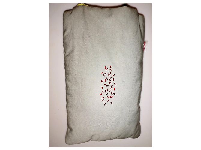 KENZO BORSA CUSCINO / CUSCINO DA VIAGGIO / LINEA LINGERIE CABOCHON GRIGIO CHIARO - vista 5
