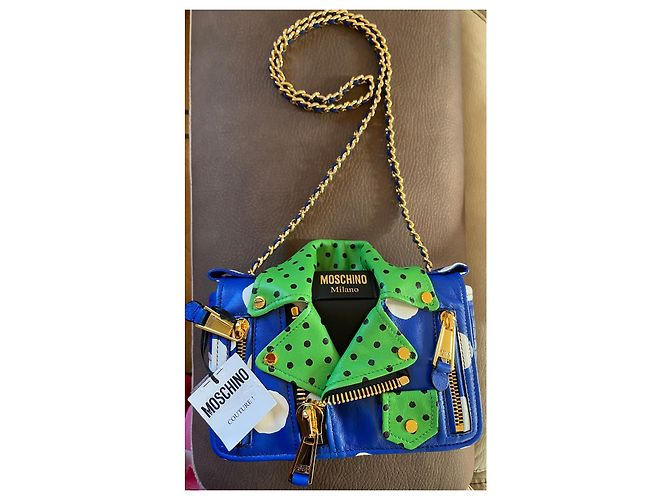 Borsa Biker Moschino Couture in Pelle Nappa - vista 4