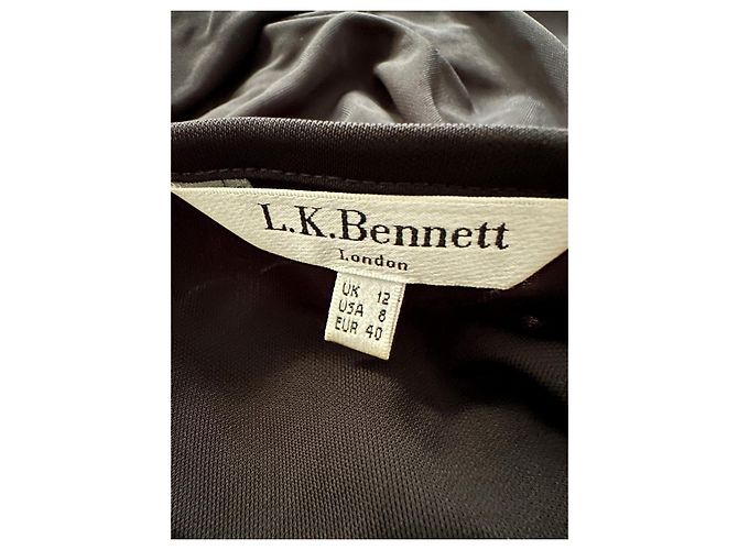 Lk Bennett Vestido viscosa negro drapeado - vista 4