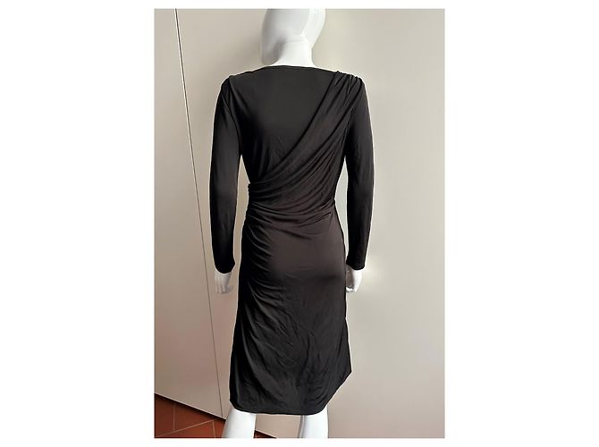 Lk Bennett Vestido viscosa negro drapeado - vista 9