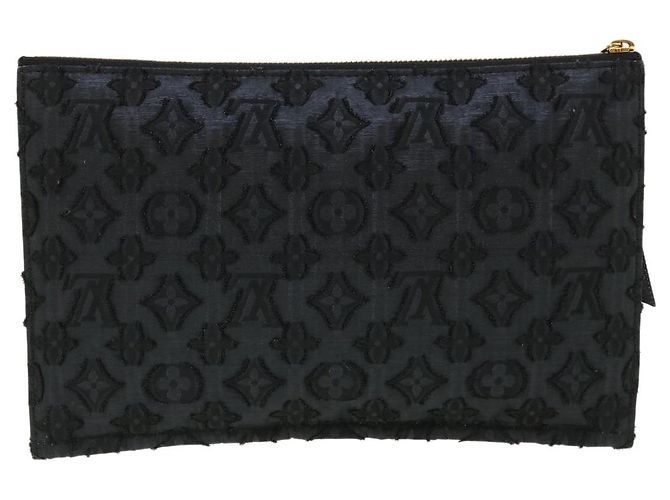 LOUIS VUITTON Monogram Jaguar pochette zip piatta Pochette Nera M40836 BS3736 Nero - vista 2