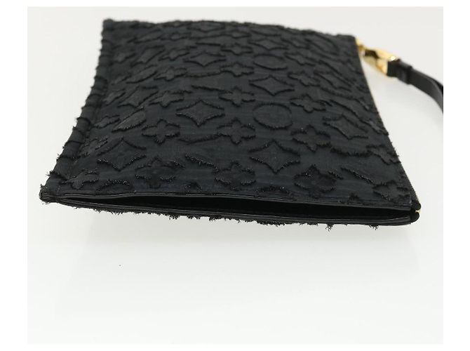LOUIS VUITTON Monogram Jaguar pochette zip piatta Pochette Nera M40836 BS3736 Nero - vista 3