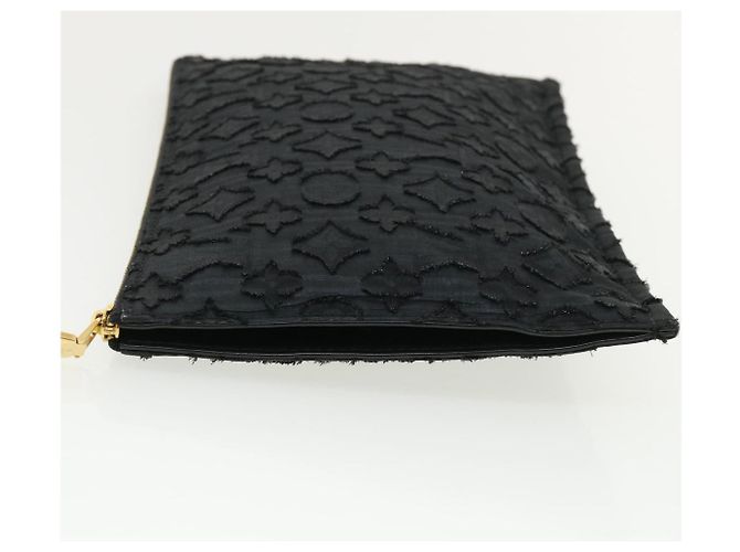 LOUIS VUITTON Monogram Jaguar pochette zip piatta Pochette Nera M40836 BS3736 Nero - vista 4