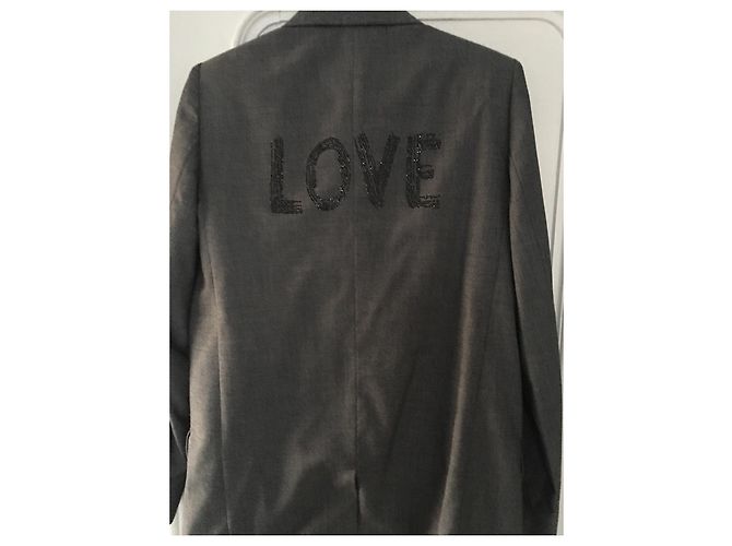 Zadig & Voltaire Grey Polyester Blazer - view 3