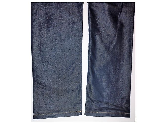 DOLCE & GABBANA JEANS DEVOTEES RAW SILVER INTERIOR CHERRY W30l34 T 42/44 Azul marino - vista 6