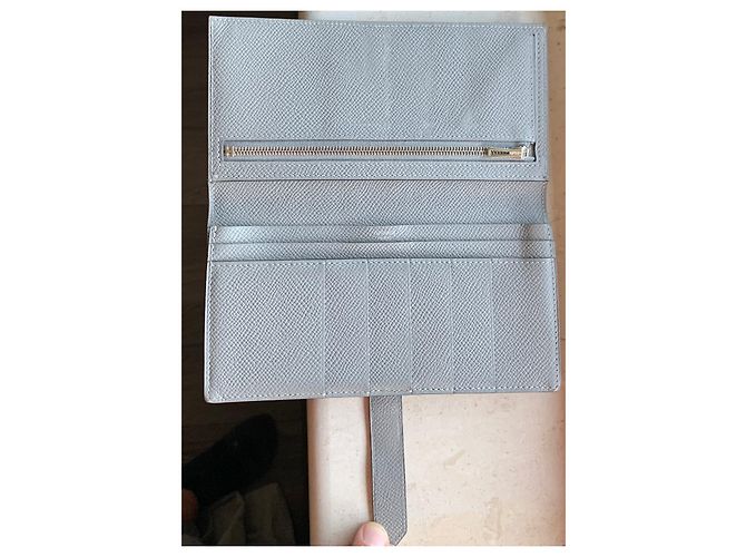 Béarn Hermès Bearn Wallet Grey Leather - view 3