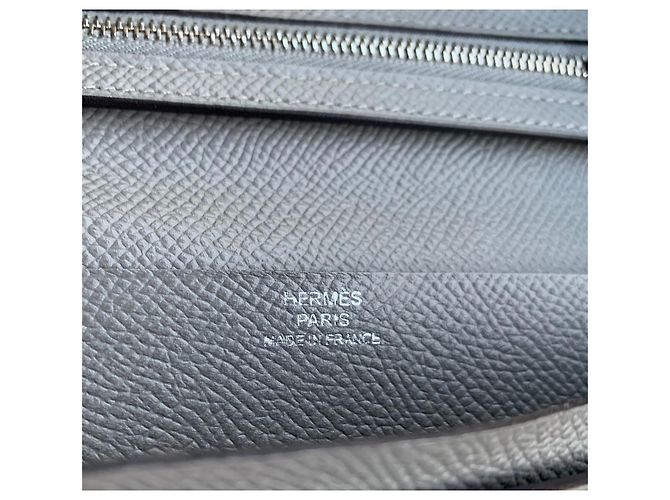 Béarn Hermès Bearn Wallet Grey Leather - view 4