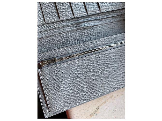 Béarn Hermès Bearn Wallet Grey Leather - view 5