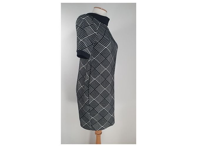 Autre Marque Renaissance Kleid Schwarz Weiß - Ansicht 3