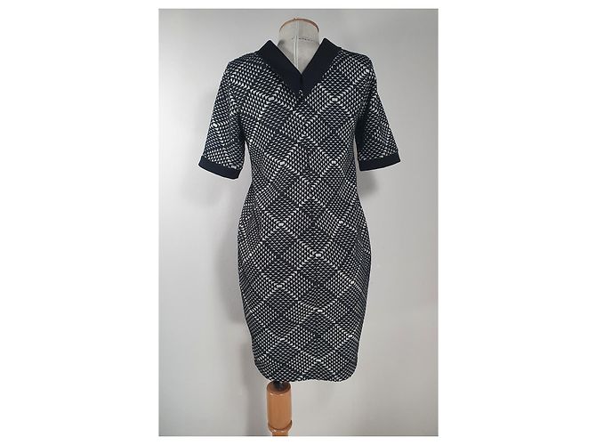 Autre Marque Renaissance Kleid Schwarz Weiß - Ansicht 4