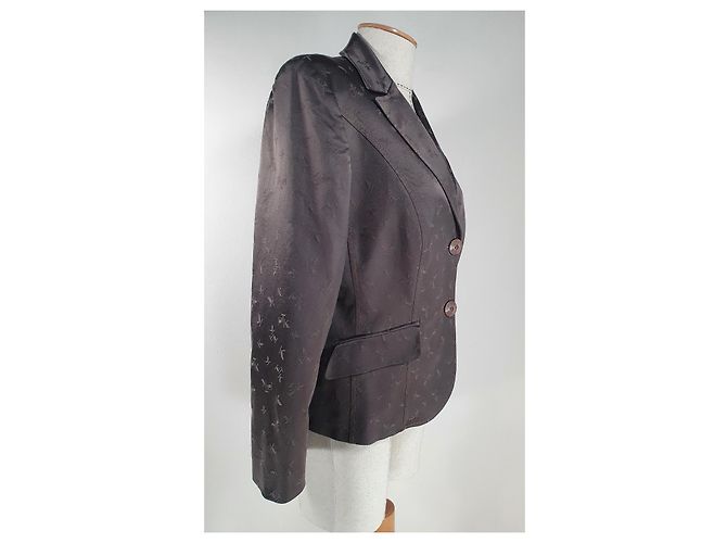 Chaqueta Krizia Per te Marrón Algodón Viscosa Castaño - vista 2