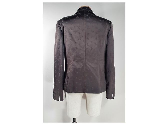 Chaqueta Krizia Per te Marrón Algodón Viscosa Castaño - vista 4