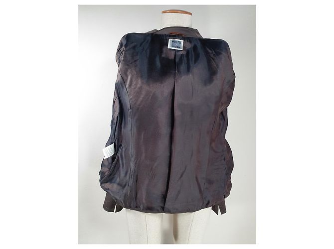 Chaqueta Krizia Per te Marrón Algodón Viscosa Castaño - vista 6