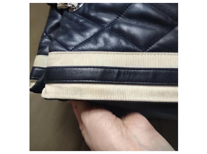 Chanel Cambon Handtas aus gestepptem Lammleder Mehrfarben - Ansicht 6