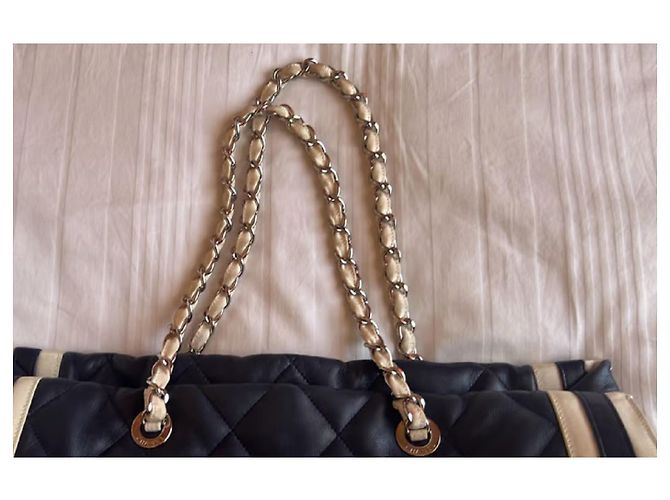 Chanel Cambon Handtas aus gestepptem Lammleder Mehrfarben - Ansicht 9