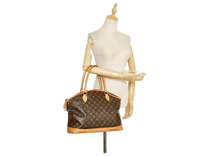 Louis Vuitton Brown Monogram Lockit Horizontal Castaño - vista 12