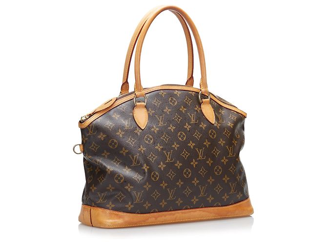 Louis Vuitton Brown Monogram Lockit Horizontal Castaño - vista 2