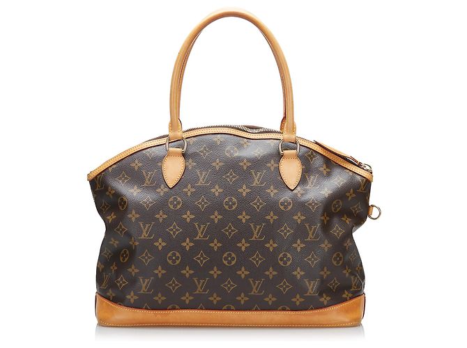 Louis Vuitton Brown Monogram Lockit Horizontal Castaño - vista 3