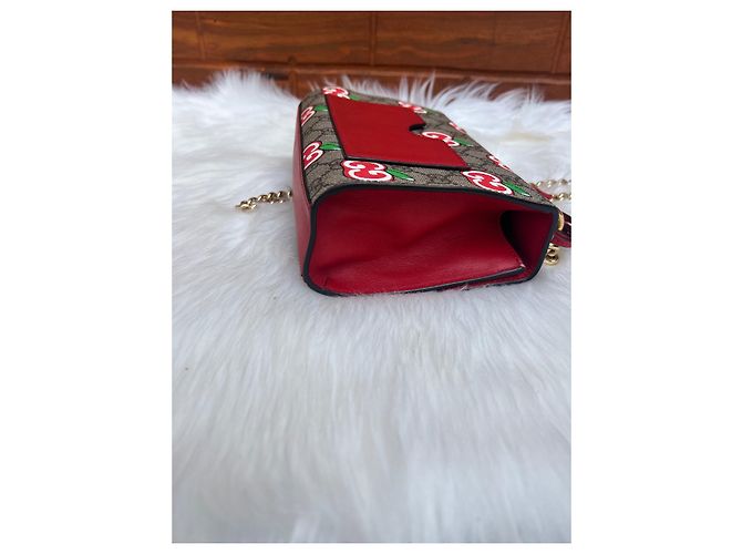 Borsa a mano Gucci in pelle marrone - vista 8