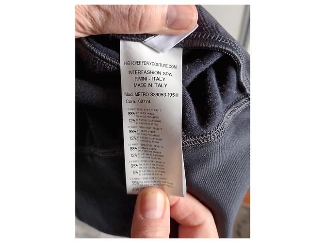 High Kurze Jacke Schwarz Polyamid - Ansicht 4