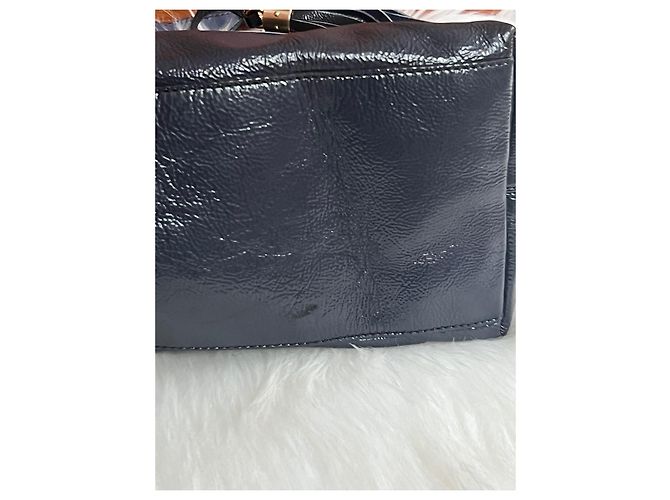 Borsa Gucci blu scuro in cotone - vista 10