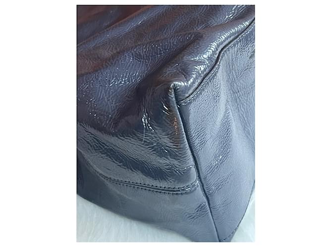 Borsa Gucci blu scuro in cotone - vista 8