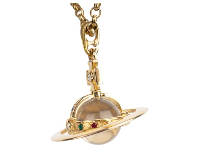 Collier pendentif orbe doré Vivienne Westwood ref.781700 Joli Closet
